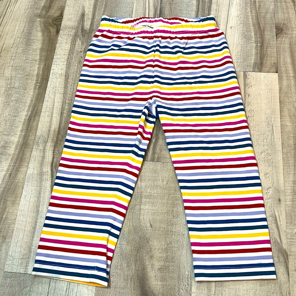 Hanna Andersson rainbow Capri leggings size 6-7